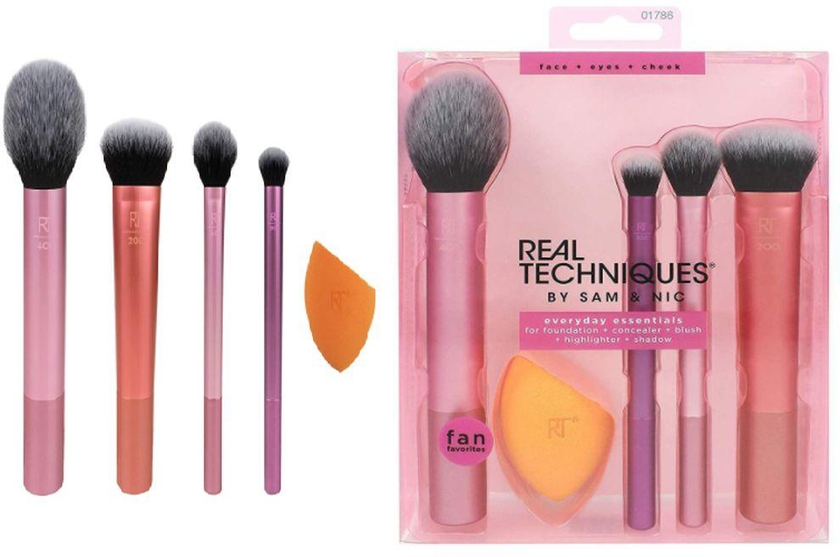 Real Technique By Sam & Nic Every Day Essentials Brush Set - 5Pcs