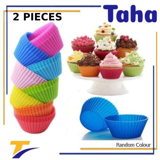 Taha Offer Silicon Cupcake Muffin Molds 2 Pieces