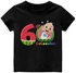 Sixth Birthday Number Cocomelon Tv Cartoon Round Neck Comfortable and Soft 100% Cotton Baby Toddler T Shirt Birthday Written Numbers Tees, Numbers Birthday Party Shirts