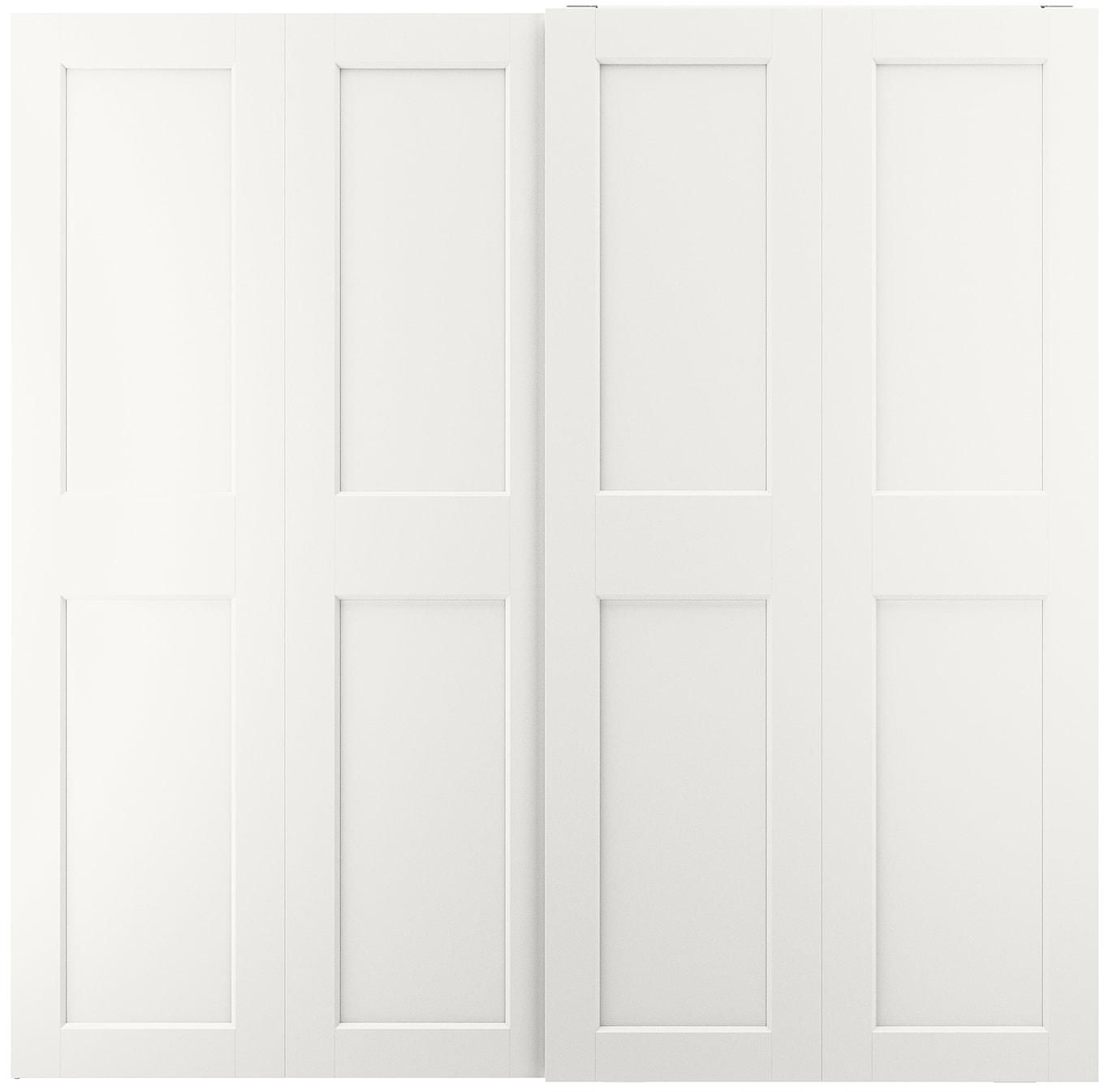 GRIMO Pair of sliding doors - white 200x201 cm