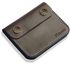 Motevia Men Genuine Leather Card Slots & Money 3 Section Flip Wallet (Brown)