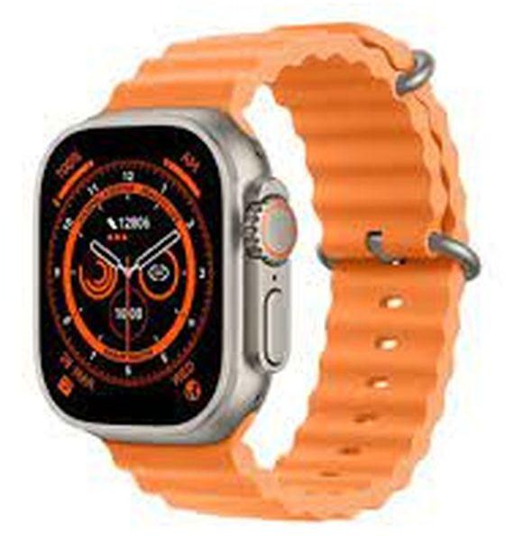 W&O X8+ Ultra Gold Smart Watch - Orange Strap