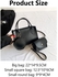 3 Pieces/set Bag Women's New Fashion Texture Large Capacity Shoulder Bag Handbag Black