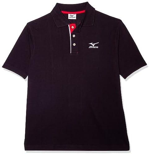 Mizuno Polo Short Sleeve T-Shirt, Large, Black