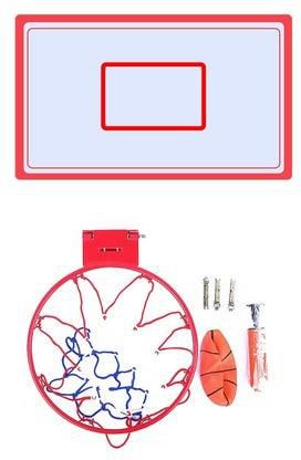Basketball Wall-Mount Boards Rim Basketball Net Combo Kit Indoor Children's Basketball for Children Over 6 Years Old