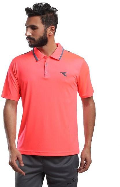 Diadora Sportive Men Polo Shirt - Pink