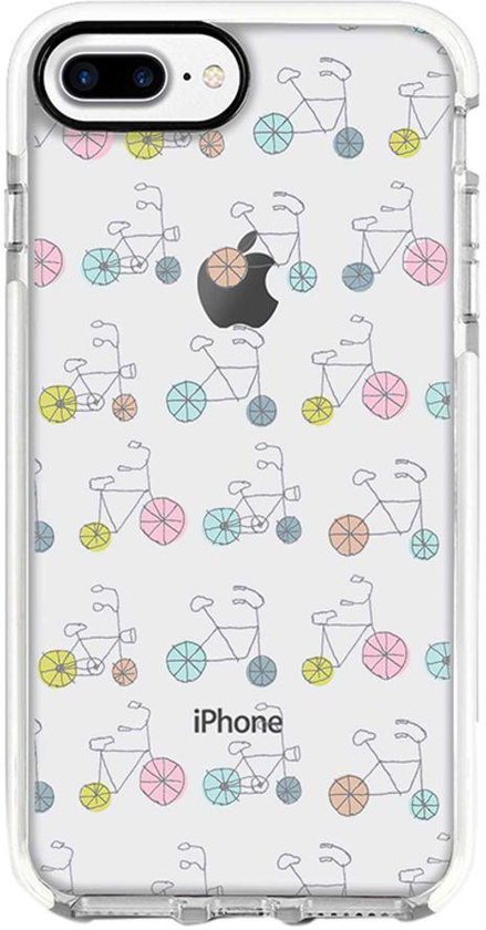 Protective Case Cover For Apple iPhone 7 Plus Cycle Sribbles