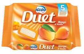 Igloo Duet Mango And Vanilla Ice Cream Bar 5 x 65 ml