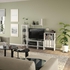 BAGGEBO TV storage combination - white metal 174x35x116 cm