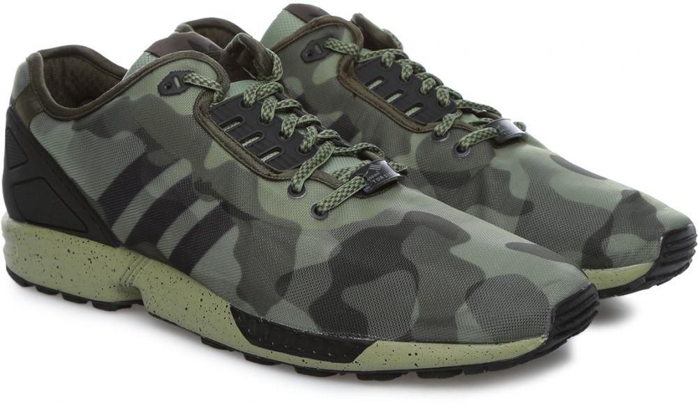 Adidas M19686 ZX Flux Decon Originals Running Shoes for Men - 4 US, Tent Green/Core Black