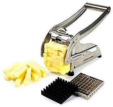 Stainless Steel Potato Chipper - stainless steel silver one size silver one size Silver one size