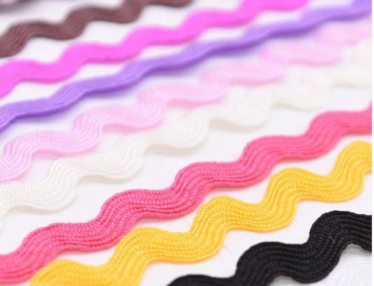 5yards 5mm S Shaped Curve Wavy Lace Trim Ribbon Handmade DIY