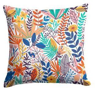 Blossom Cushion Cover, Multi Colors - AR93