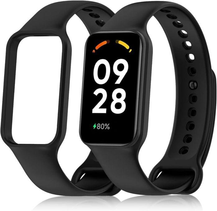 TenTech Smart Watch Strap For Xiaomi Redmi Band 2, Silicone Sport Band, Replacement Wristband, Xiaomi Redmi Smart Band 2 Watch Accessories – Black