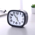 Square Round Small Alarm Clock Snooze Silent Sweeping Wake Up Table Clock Battery Powered Compact Portable Travel Alarm Clock