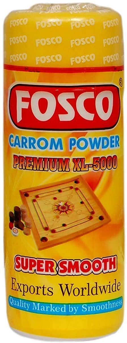 Fosco Tournament Extra Smooth Fine Quality Carrom Powder (70 Gm) By Kingsmen Line