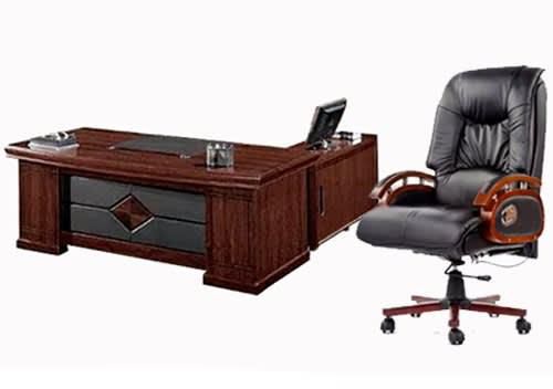1.6 Meter Executive Table with Leather Chair