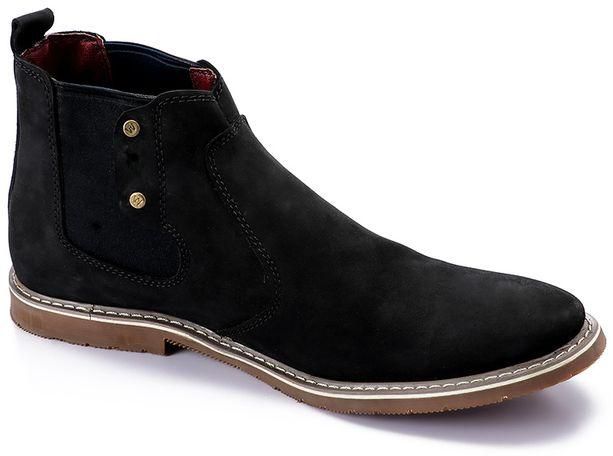 Generic Casual Leather Boot - Black