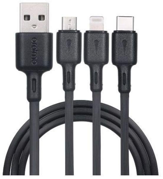 Oraimo 3 In 1 USB Cable - Android, Type C, Iphone Cable