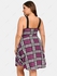 Plus Size Plaid Lace Up Zipper Heart Buckles Cami Dress - L | Us 12