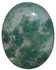 حجر الكوارتز الشعري الشفاف مقصوص قصة بيضاوية الشكل بوزن 21.50 قيراط