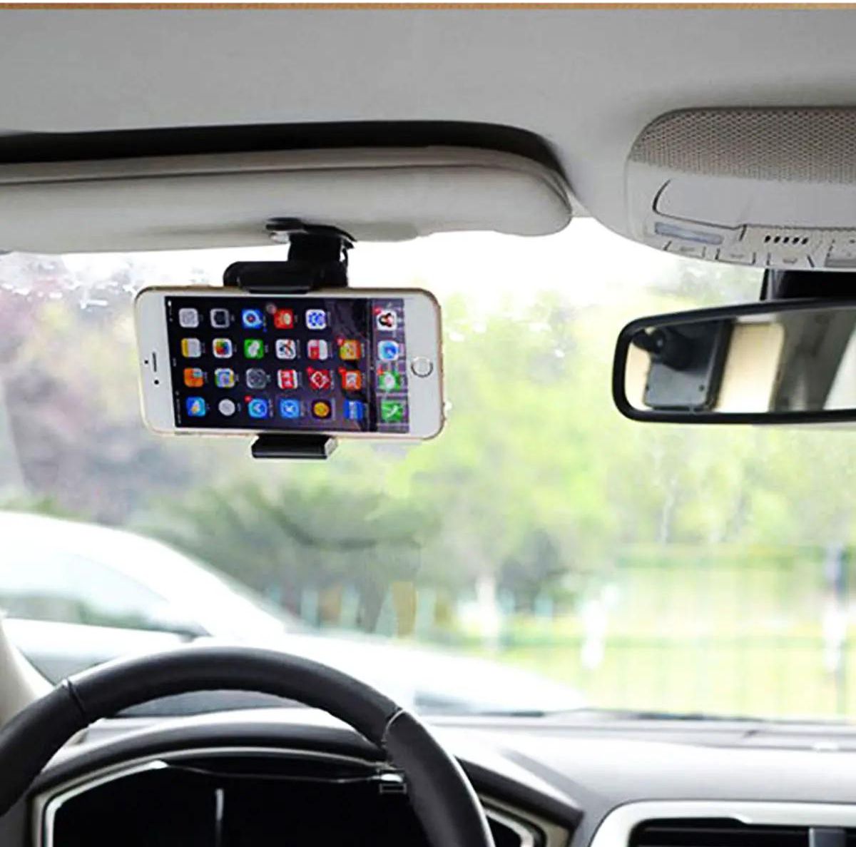 Car Phone Sun Visor Bracket Holder Foe iPhone 5 5S 6 6S 6S Plus 7 7S /Tablets/Andrio Mobile Phone