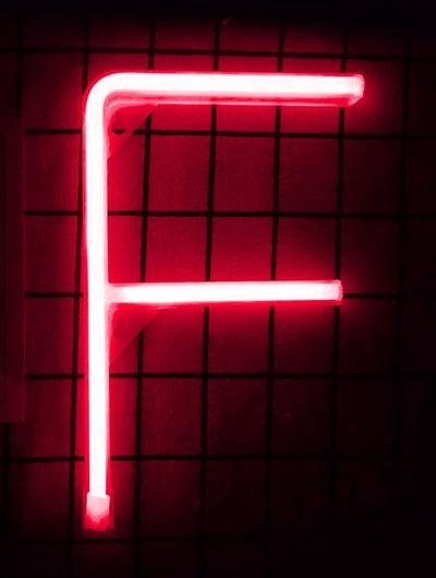 LED Neon Flex Letter Light F 30x18cm
