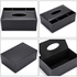 PU Leather Household Office Rectangular Tissue Box with Remote Control Storage Organizer Box - Elegant and Stylish Home Napkin Holder Desktop Tissue Paper Holder Desk Storage Organizer (Black)