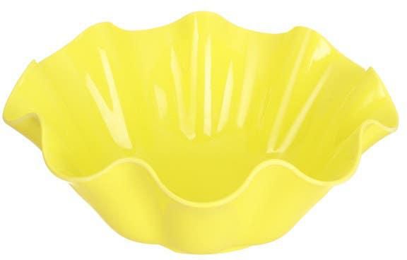 Get Zahra Elmohandes Melamine Fruit Plate, 28 cm - Yellow with best offers | Raneen.com