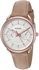 Fossil Tailor Women's White Dial Leather Band Watch - ES4021SET