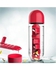 Tabouk Pill Organizer Water Bottle - 600ml - Red