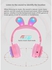 Brain Giggles - Foldable Rabbit On-Ear Wireless Bluetooth Headphone with Pop Bubbles (PURPLE)- Babystore.ae
