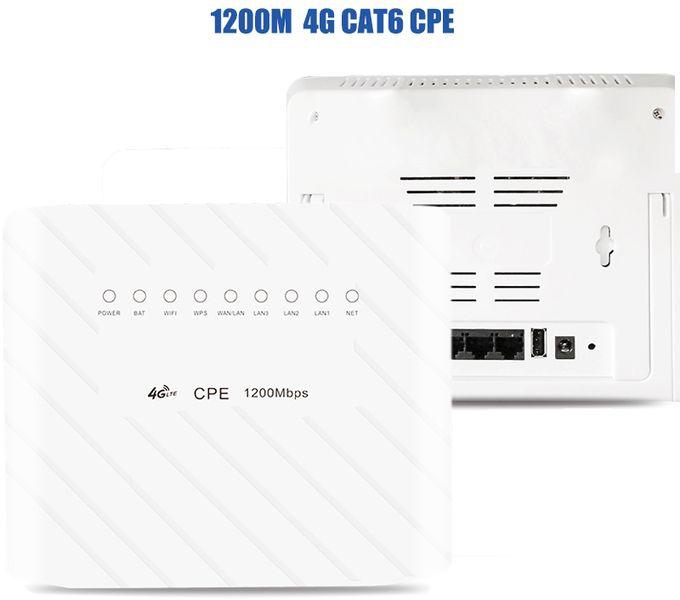1200Mbps 4G LTE CPE Router CAT6 4G LTE Wireless CPE Router Dual Band 2.4&5.8G Wireless AP FDD/TDD LTE Sim Card Standard