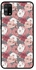 غطاء حماية واقٍ لهاتف سامسونج جالاكسي M31 طبعة زهور، وردي وأبيض وأحمر