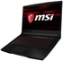 MSI GF63 Thin 10SCXR Gaming Laptop - 15.6&quot; FHD   Core i5-10500H   8GB RAM   256GB SSD   4GB NVIDIA GeForce GTX 1650 Max Q   Windows 10 - Black