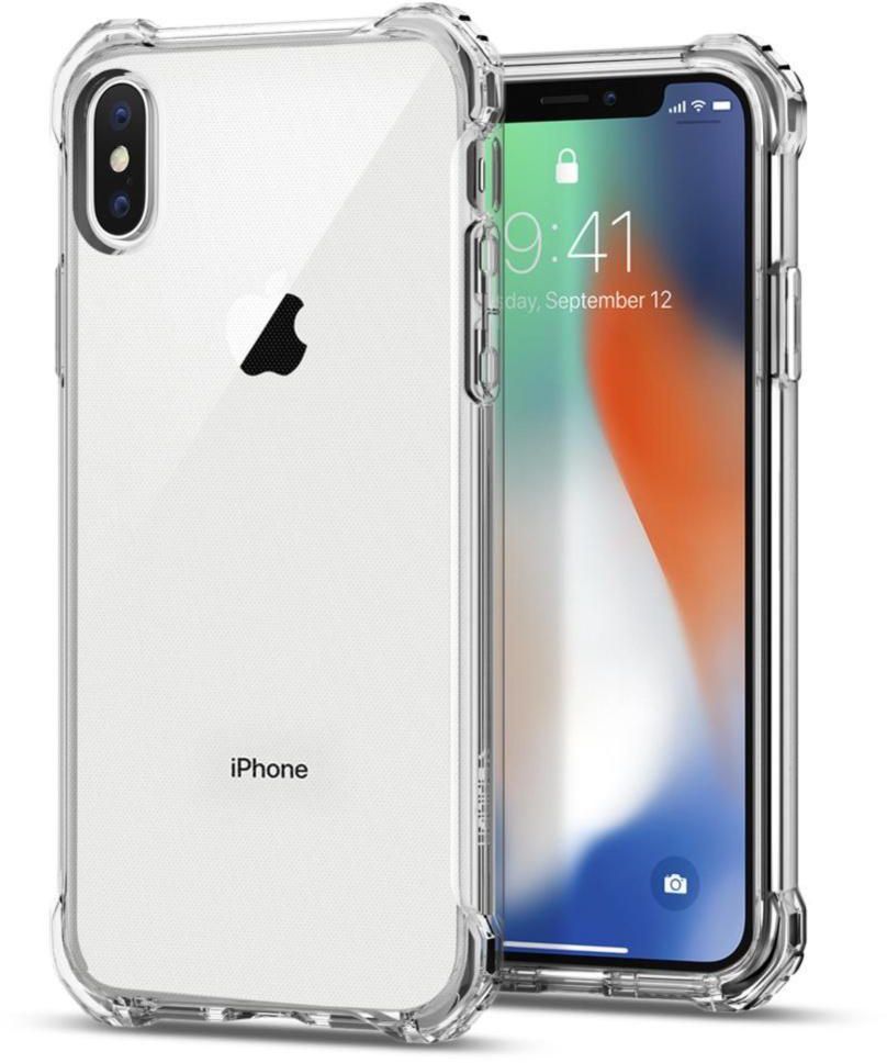 Spigen Rugged Crystal Protective Case for Apple iPhone X (Clear)