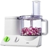 Braun Food Processor, 600 Watts, Ultra Quiet Powerful Motor, 15 Speed Settings, 2L Capacity, Dough Tool, Mini Chopper, Includes 7 Attachment Blades + Chopper and Citrus Juicer FP 3020 - White