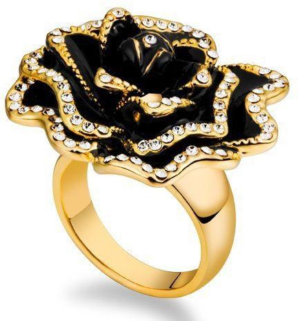 NinaBox 18k Rose Gold Plated Made With Swarovski Crystal Jewelry Ring Model RAZ04505BL