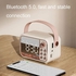 S11 Handheld Retro Alarm Clock Bluetooth Speaker