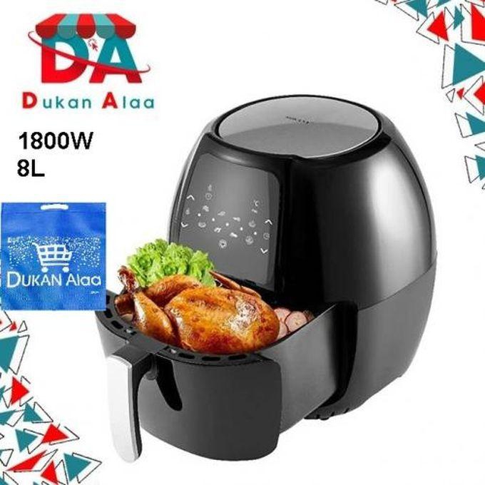 Sokany Digital Healthy Air Fryer 1800W -8 L+ Bag Dukan Alaa