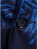 Fashion Male Lapel Floral Print Blazer - Blue