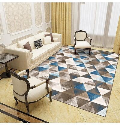 3D Geometric Pattern Living Room Carpet Multicolour 40x60cm