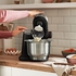 Bosch électroménager Kitchen Machine MUMS2VM00, Robot de cuisine Serie 2-900 W, 7 vitesses + turbo, kit de pâtisserie, Bol de 3,8 l en acier inoxydable - Noir