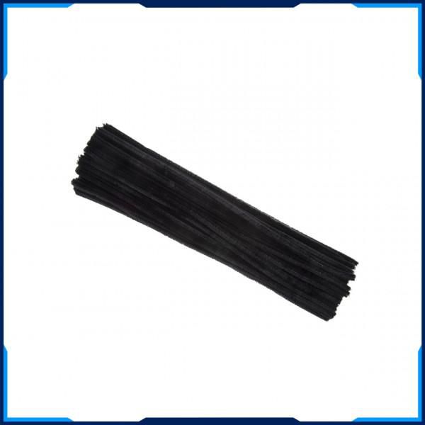 Black chenille stems/pipe cleaners (20pcs)
