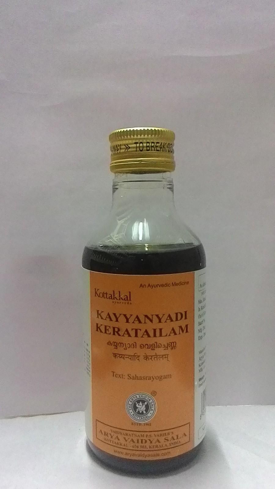 Ayurvedic Kayyanyadi Keratailam by Arya Vaidya Sala Kottakkal price from  jadopado in UAE - Yaoota!