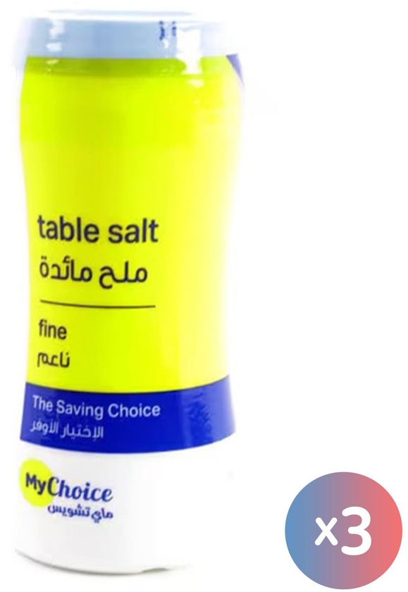 My Choice Refined Table Salt - 700G x 3 Pieces