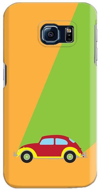 Stylizedd Samsung Galaxy S6 Edge Premium Slim Snap case cover Matte Finish - Retro Bug Orange