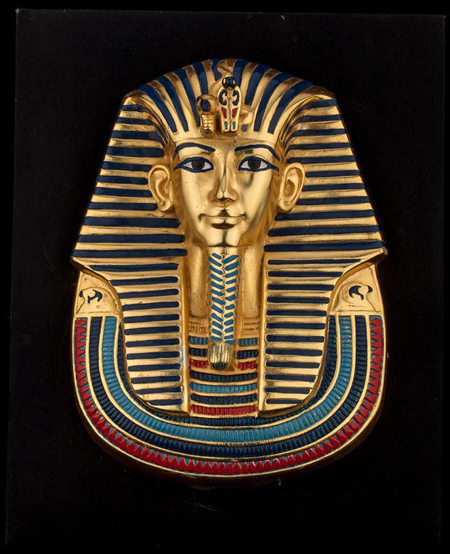 Iconic Golden Mask Of Ancient Egyptian King Tutankhamun Museum Replica