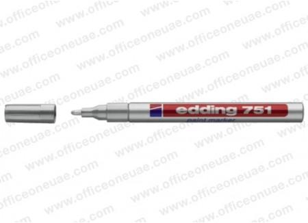 edding 751 Paint Marker, 1-2mm Bullet Tip, Silver
