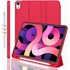 IPad Air 5th Generation Smart Case 2022 10.9 Inch Case With Pencil Holder [Full Body Protection + Apple 2nd Pencil Charging And Auto Wake/Sleep] Stand Red
